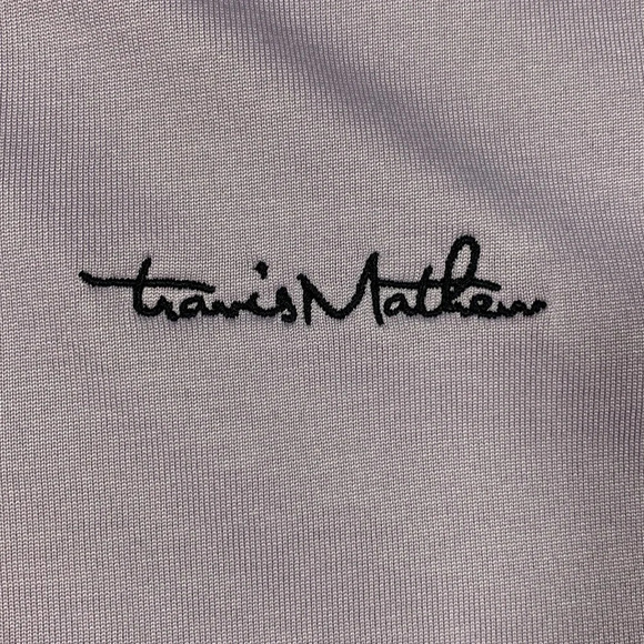 Travis Mathew  polo tech golf lavender purple size XL diamond argyle cotton poly - Picture 3 of 6